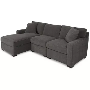 Radley 3-Piece Fabric Chaise Sectional Sofa