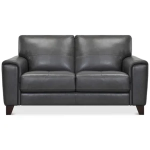 Brayna Classic Leather Loveseat