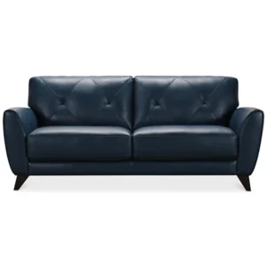 Myia Tufted Leather Sofa